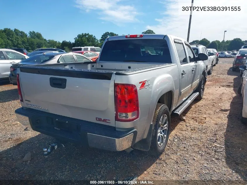 2011 GMC Sierra 1500 Sle VIN: 3GTP2VE33BG391555 Lot: 39611503