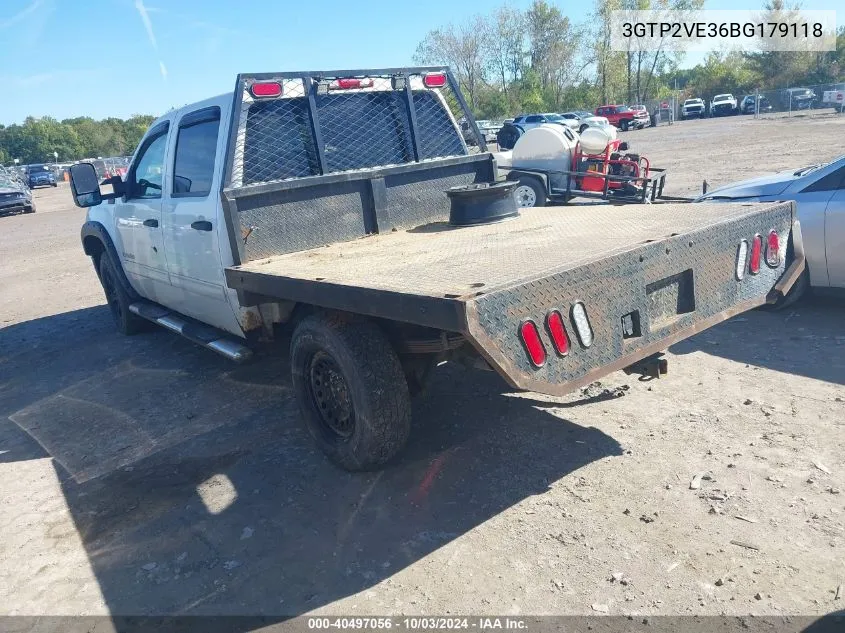 3GTP2VE36BG179118 2011 GMC Sierra 1500 Sle