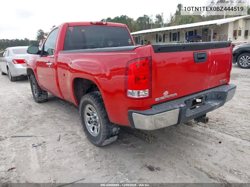 1GTN1TEX0BZ444519 2011 GMC Sierra 1500 Work Truck