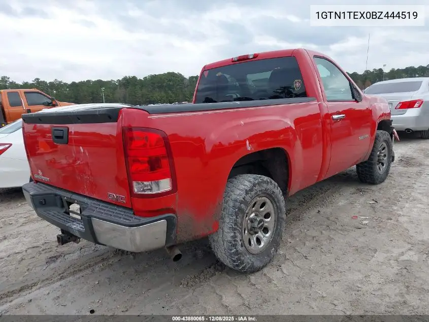 1GTN1TEX0BZ444519 2011 GMC Sierra 1500 Work Truck