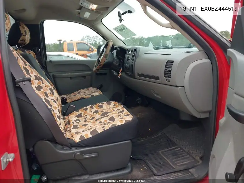 1GTN1TEX0BZ444519 2011 GMC Sierra 1500 Work Truck