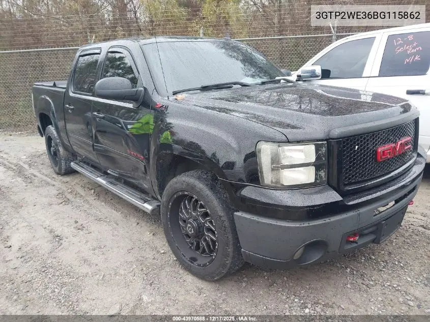 3GTP2WE36BG115862 2011 GMC Sierra 1500 Slt