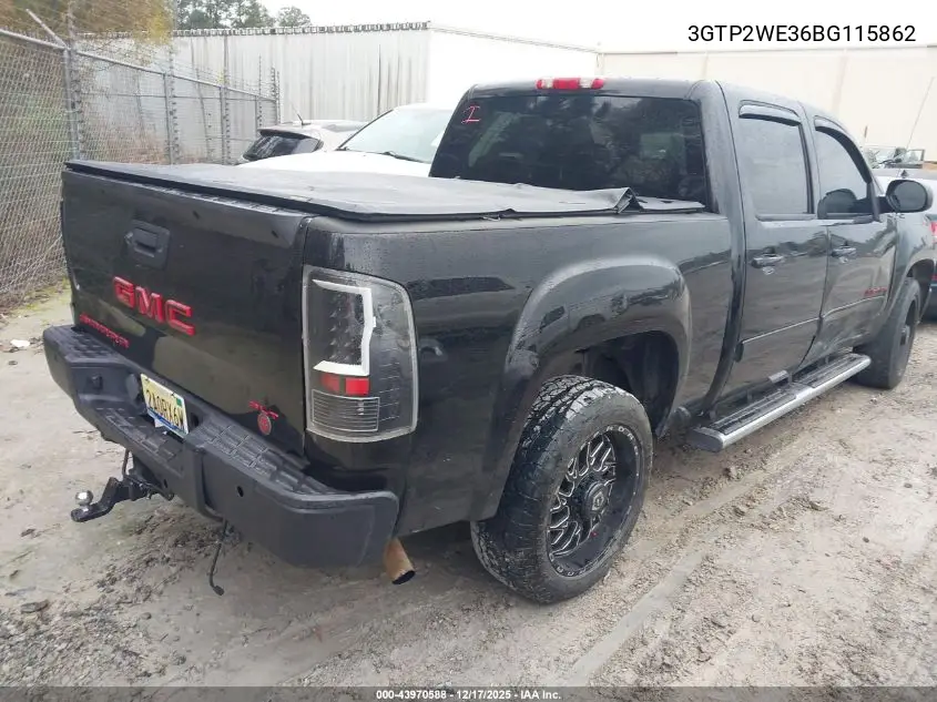 3GTP2WE36BG115862 2011 GMC Sierra 1500 Slt