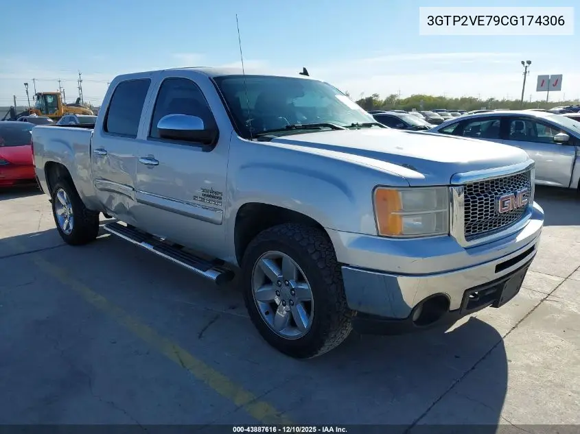 3GTP2VE79CG174306 2012 GMC Sierra 1500 Sle