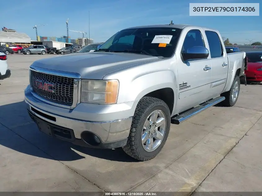 3GTP2VE79CG174306 2012 GMC Sierra 1500 Sle
