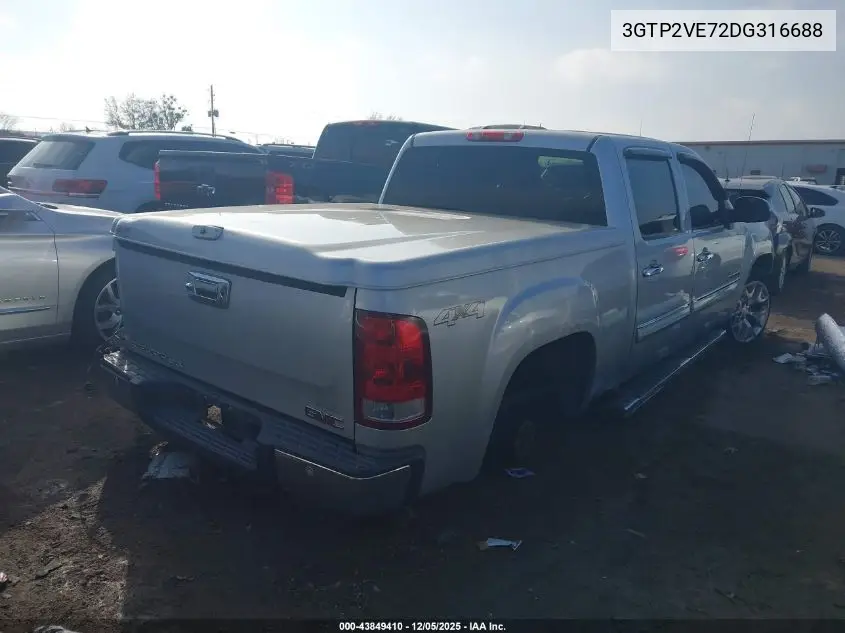 3GTP2VE72DG316688 2013 GMC Sierra 1500 Sle