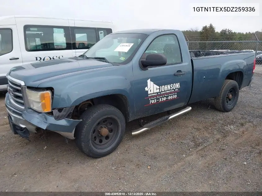 1GTN1TEX5DZ259336 2013 GMC Sierra 1500 Work Truck