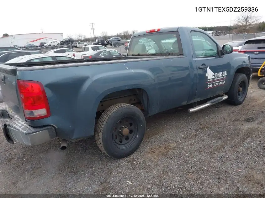 1GTN1TEX5DZ259336 2013 GMC Sierra 1500 Work Truck
