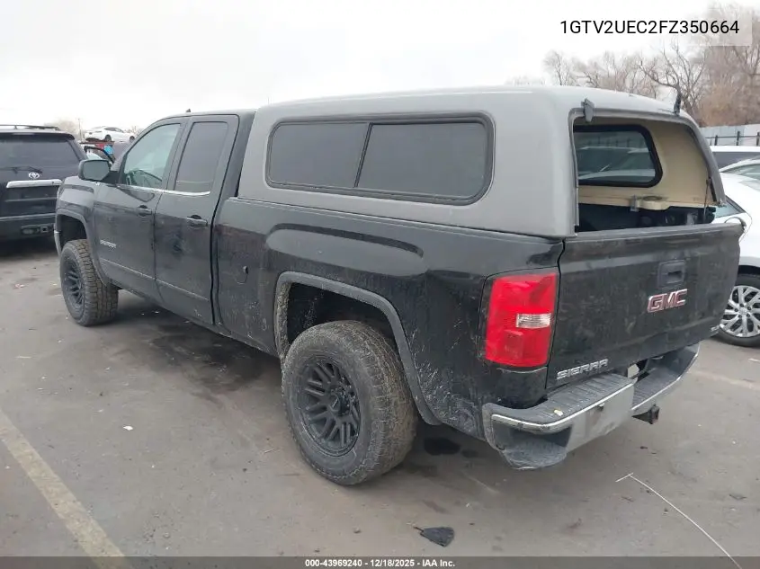 1GTV2UEC2FZ350664 2015 GMC Sierra 1500 Sle