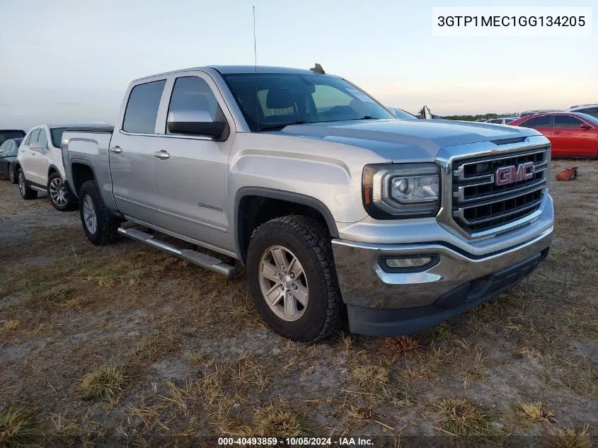 2016 GMC Sierra 1500 Sle VIN: 3GTP1MEC1GG134205 Lot: 40493859