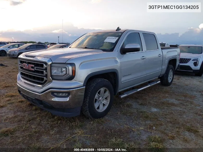 2016 GMC Sierra 1500 Sle VIN: 3GTP1MEC1GG134205 Lot: 40493859