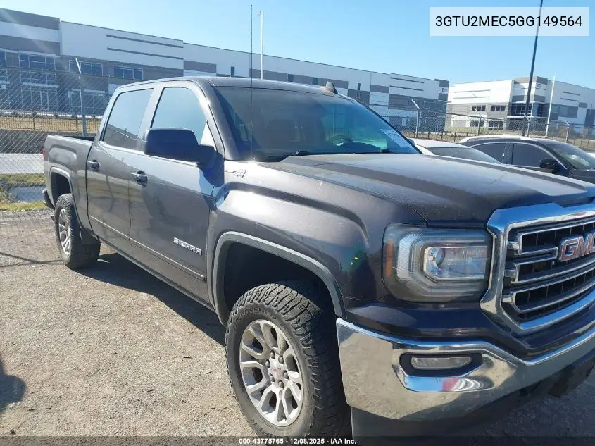 3GTU2MEC5GG149564 2016 GMC Sierra 1500 Sle