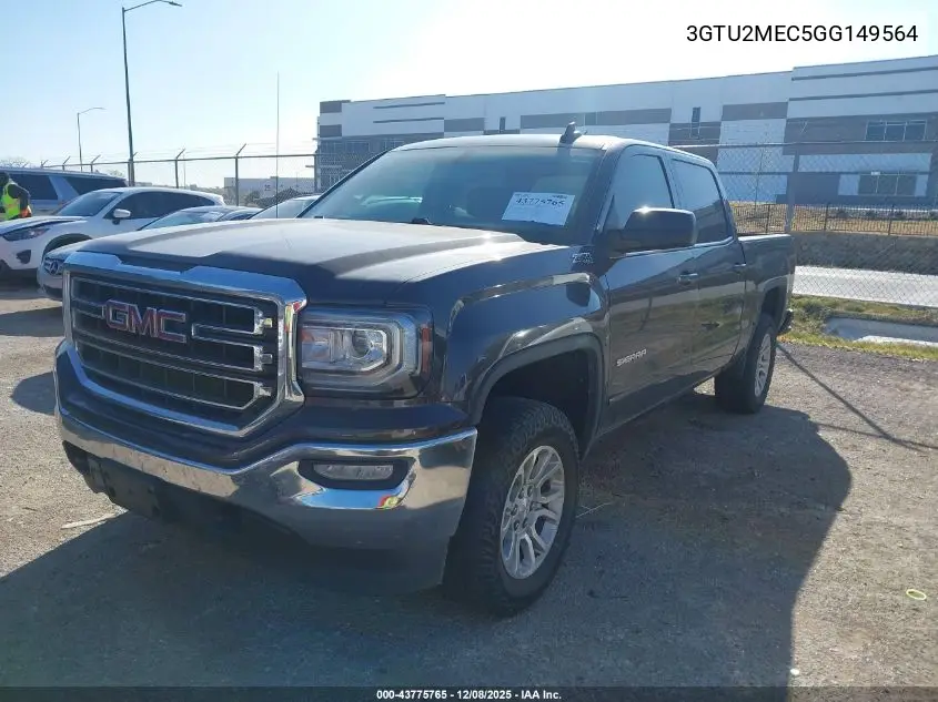 3GTU2MEC5GG149564 2016 GMC Sierra 1500 Sle