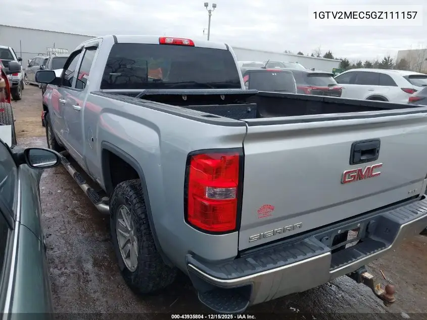 1GTV2MEC5GZ111157 2016 GMC Sierra 1500 Sle