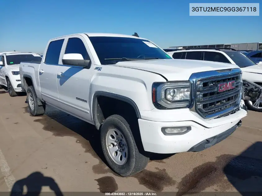 3GTU2MEC9GG367118 2016 GMC Sierra 1500 Sle