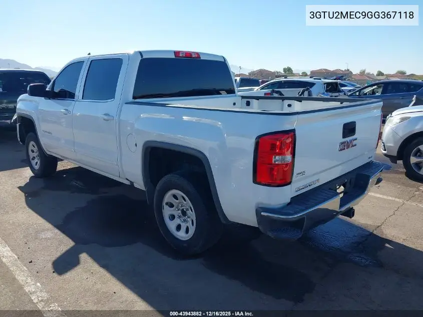 3GTU2MEC9GG367118 2016 GMC Sierra 1500 Sle