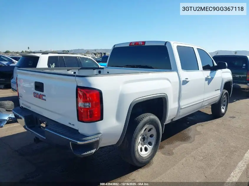 3GTU2MEC9GG367118 2016 GMC Sierra 1500 Sle