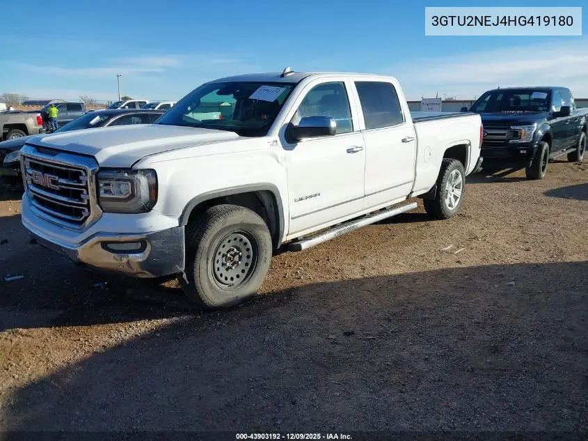 3GTU2NEJ4HG419180 2017 GMC Sierra 1500 Slt