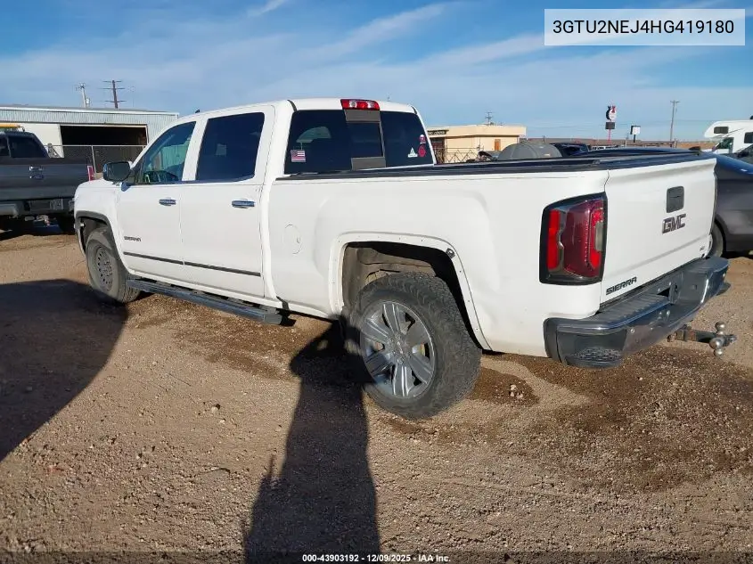 3GTU2NEJ4HG419180 2017 GMC Sierra 1500 Slt