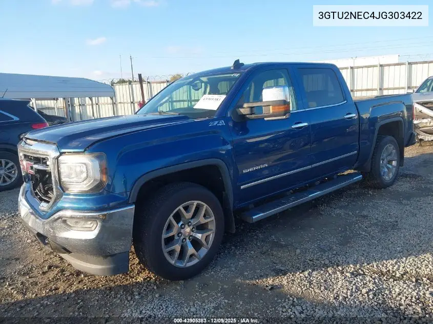 3GTU2NEC4JG303422 2018 GMC Sierra 1500 Slt