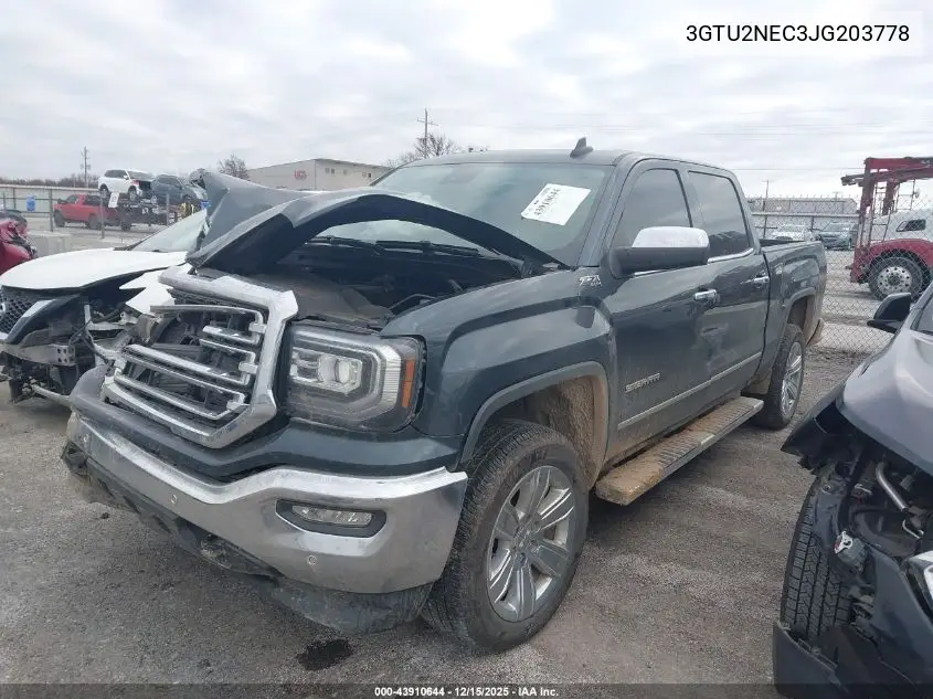 3GTU2NEC3JG203778 2018 GMC Sierra 1500 Slt