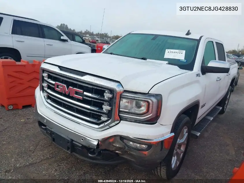 3GTU2NEC8JG428830 2018 GMC Sierra 1500 Slt