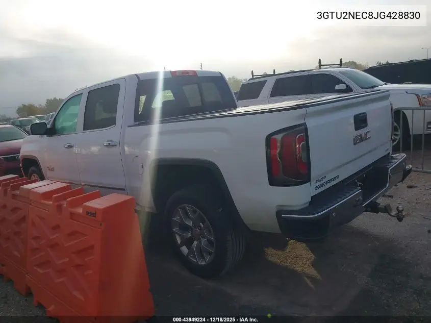 3GTU2NEC8JG428830 2018 GMC Sierra 1500 Slt
