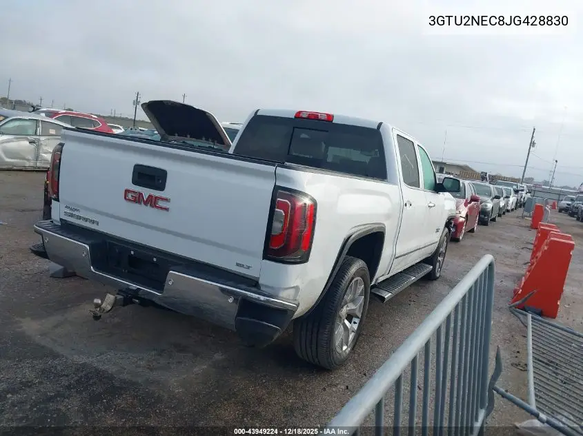 3GTU2NEC8JG428830 2018 GMC Sierra 1500 Slt