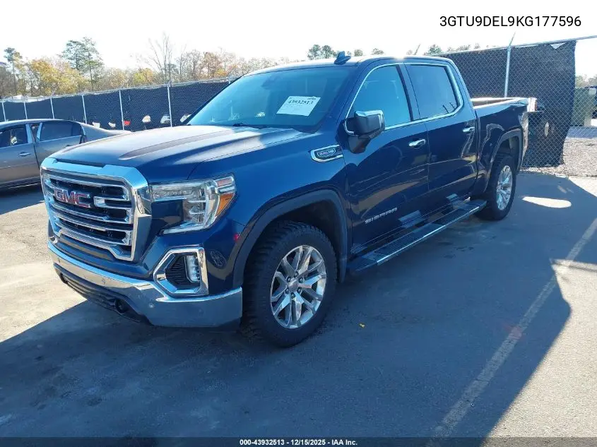 3GTU9DEL9KG177596 2019 GMC Sierra 1500 Slt