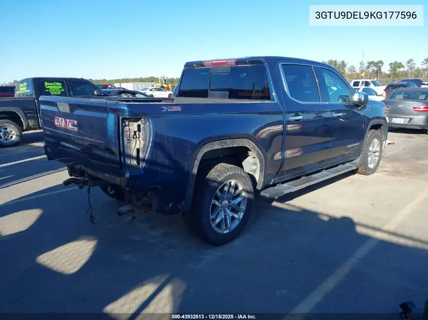 3GTU9DEL9KG177596 2019 GMC Sierra 1500 Slt