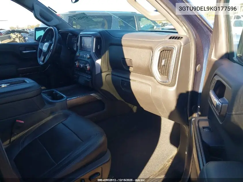 3GTU9DEL9KG177596 2019 GMC Sierra 1500 Slt