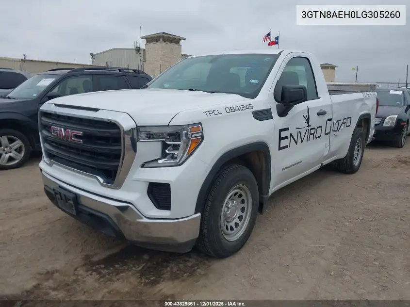 3GTN8AEH0LG305260 2020 GMC Sierra 1500 2Wd Long Box