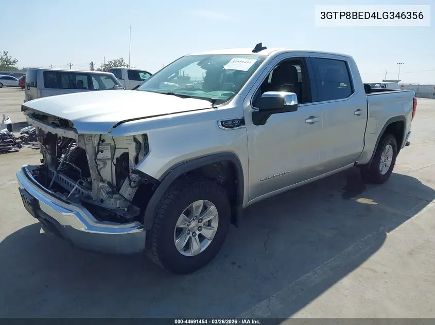3GTP8BED4LG346356 2020 GMC Sierra 1500 2Wd Short Box Sle