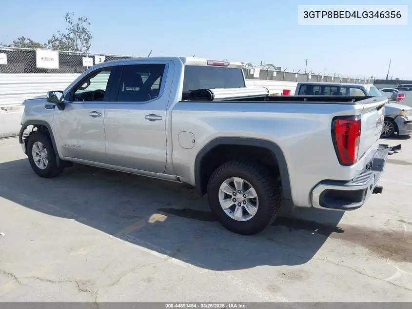 3GTP8BED4LG346356 2020 GMC Sierra 1500 2Wd Short Box Sle