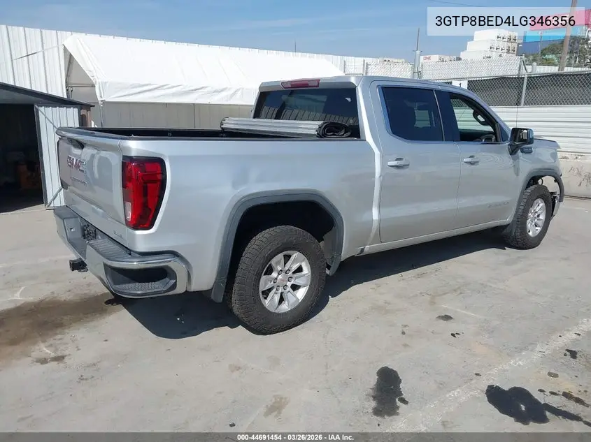 3GTP8BED4LG346356 2020 GMC Sierra 1500 2Wd Short Box Sle