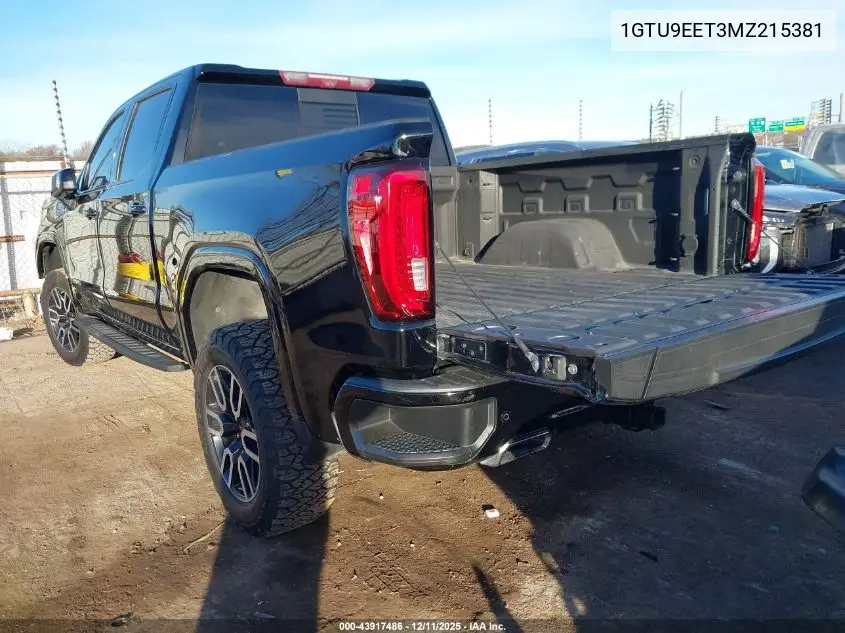 1GTU9EET3MZ215381 2021 GMC Sierra 1500 4Wd Short Box At4