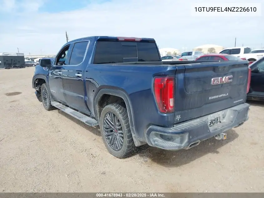 1GTU9FEL4NZ226610 2022 GMC Sierra 1500 Limited 4Wd Short Box Denali