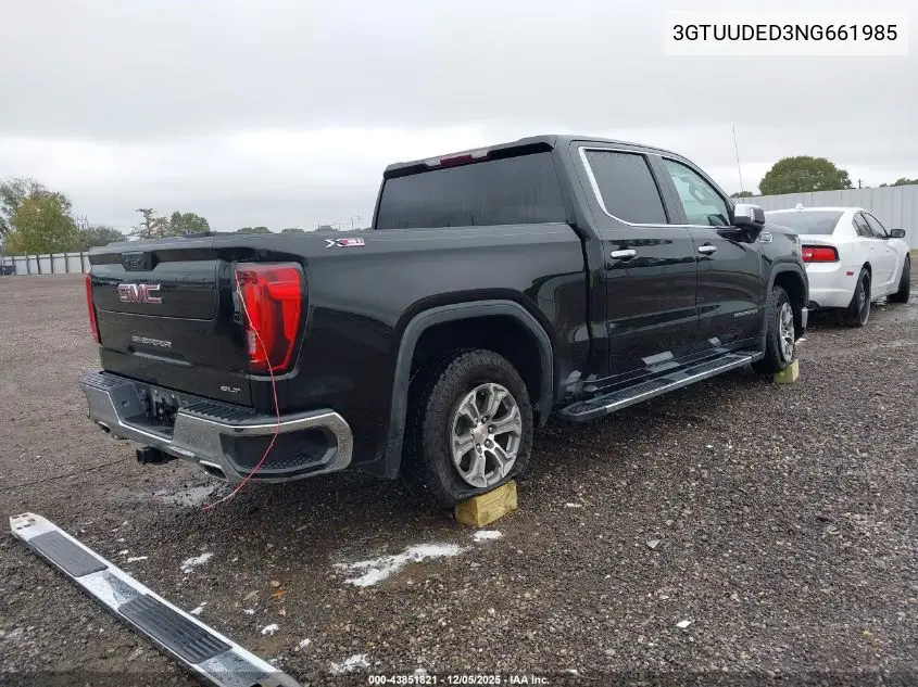 3GTUUDED3NG661985 2022 GMC Sierra 1500 Slt