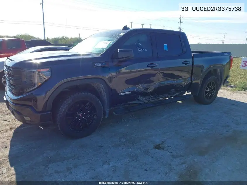 3GTUUCED2RG375738 2024 GMC Sierra 1500 4Wd Short Box Elevation With 3Sb