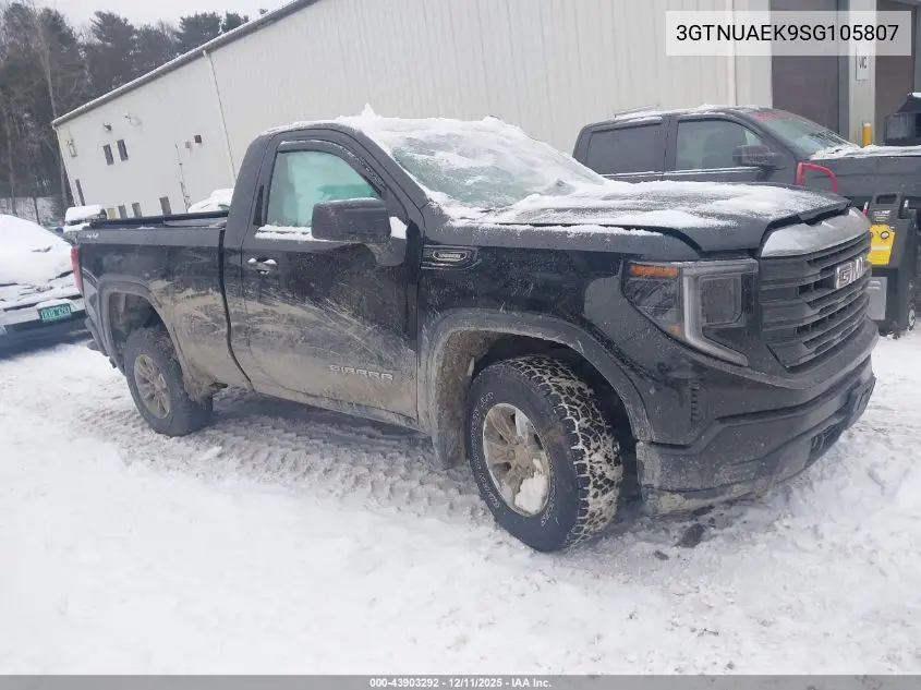 3GTNUAEK9SG105807 2025 GMC Sierra 1500 4Wd Standard Box Pro