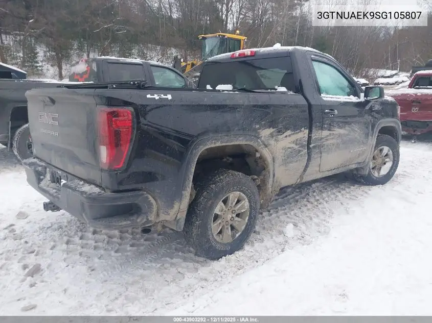 3GTNUAEK9SG105807 2025 GMC Sierra 1500 4Wd Standard Box Pro