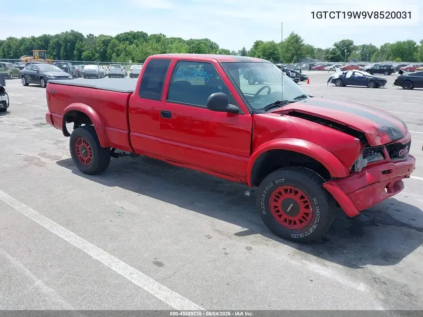 1997 GMC Sonoma Sls Wideside VIN: 1GTCT19W9V8520031 Lot: 45289235