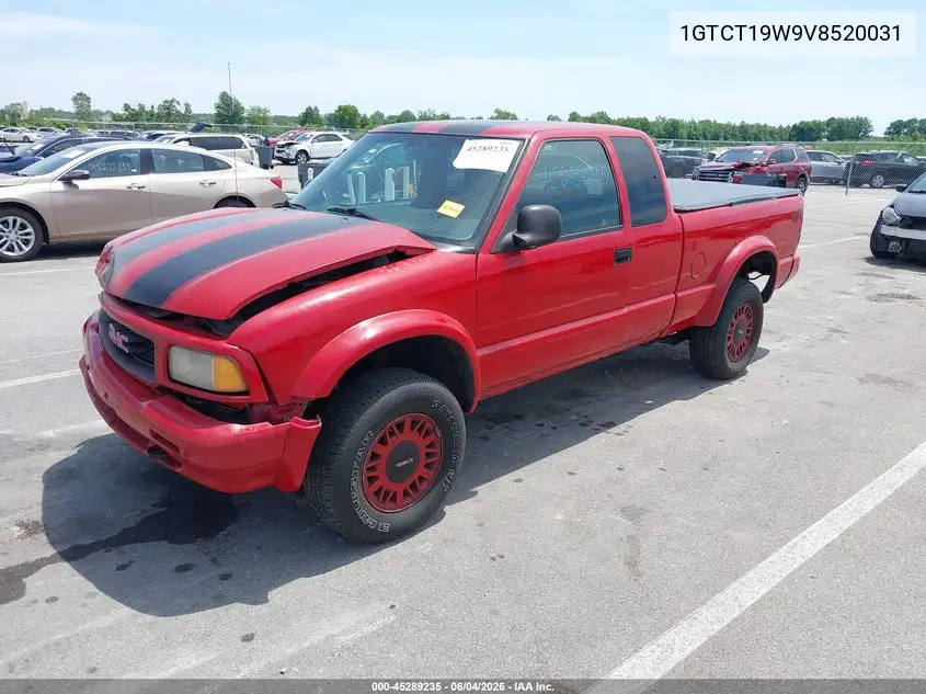 1997 GMC Sonoma Sls Wideside VIN: 1GTCT19W9V8520031 Lot: 45289235