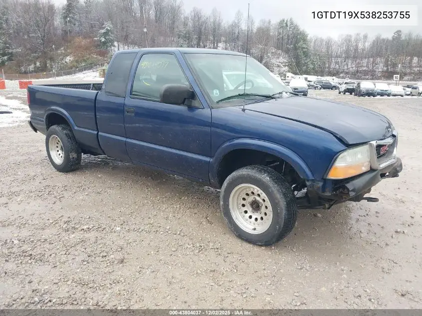 1GTDT19X538253755 2003 GMC Sonoma Sls