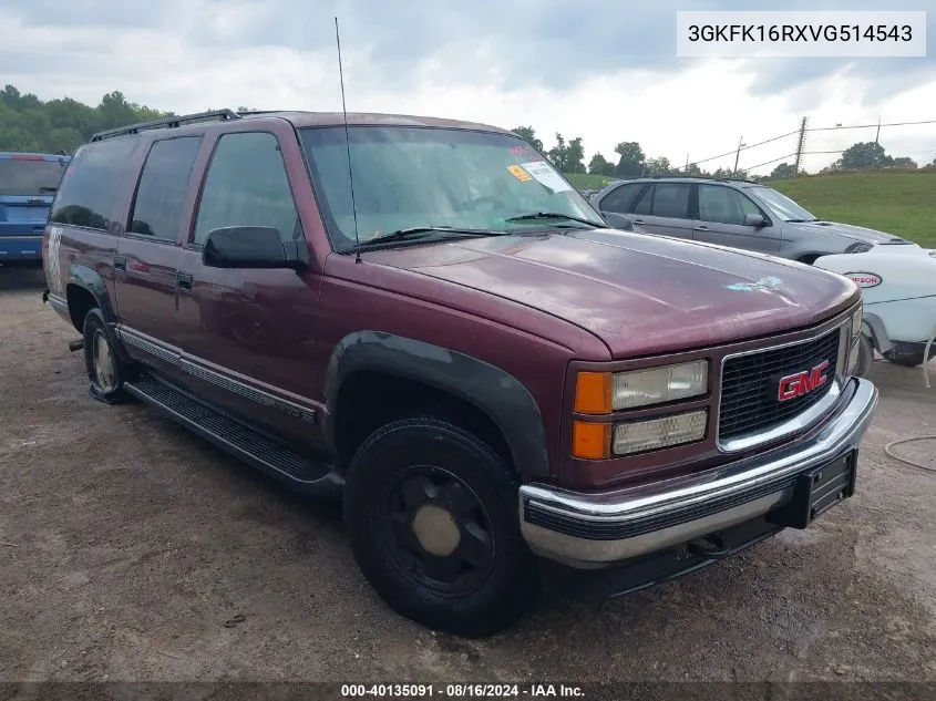 3GKFK16RXVG514543 1997 GMC Suburban 1500 Sl