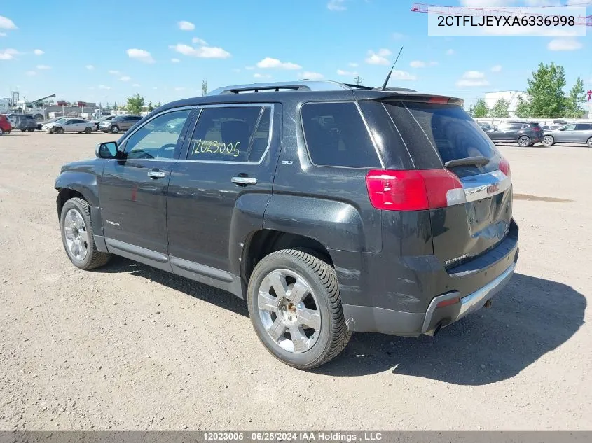 2010 GMC Terrain Slt VIN: 2CTFLJEYXA6336998 Lot: 12023005