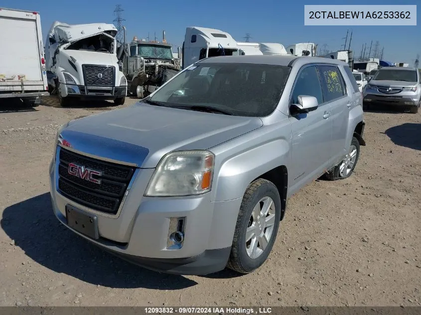 2010 GMC Terrain VIN: 2CTALBEW1A6253362 Lot: 12093832