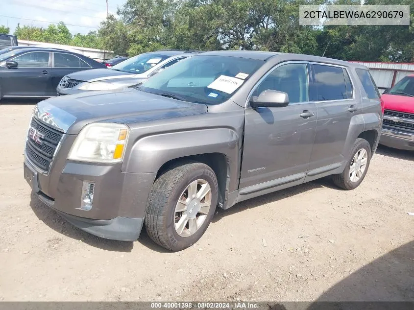 2010 GMC Terrain Sle-1 VIN: 2CTALBEW6A6290679 Lot: 40001398