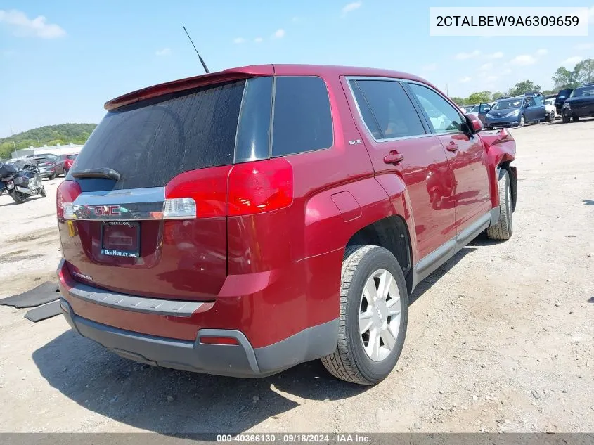 2010 GMC Terrain Sle-1 VIN: 2CTALBEW9A6309659 Lot: 40366130