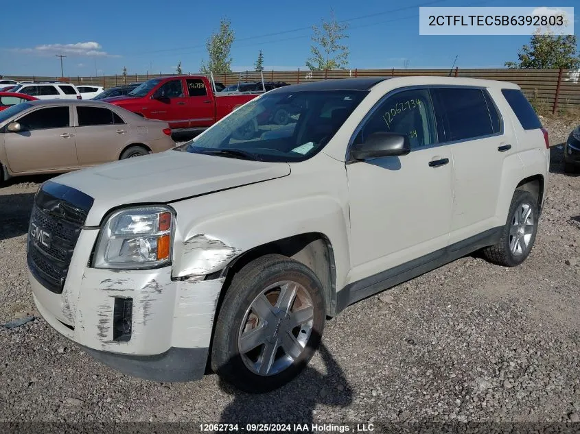 2011 GMC Terrain VIN: 2CTFLTEC5B6392803 Lot: 12062734